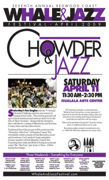 Whale & Jazz Festival Chowder Challenge 2009, poster by Hall Kelley