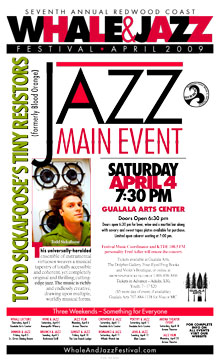 Whale & Jazz Festival 2009: Todd Sickafoose, poster by Hall Kelley