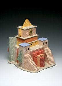 Studio Discovery Tour artist Ann Berger: Temple Del Mar, 14 x 13 x 15h