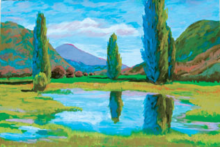 Studio Discovery Tour artist Anne Kessler: Monte Rio Reflection