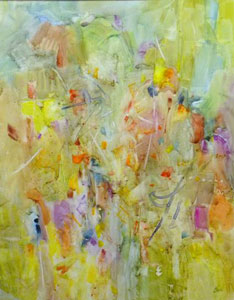 Carol Chell - Serendipity, watercolor on Yupo paper