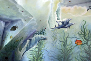 Studio Discovery Tour artist David Wayne Floyd: mural