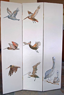 Studio Discovery Tour artist Genevieve Wilson: Screen - Pelicans