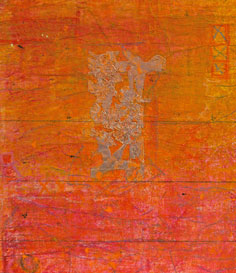 Studio Discovery Tour artist  Jan V. L. Fogel: Hummingbird Feeder, Mixed Media on Paper