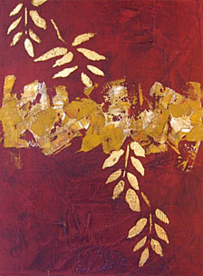 Studio Discovery Tour artist  Jan V. L. Fogel: Tall Grass #2, Mixed Media on Canvas