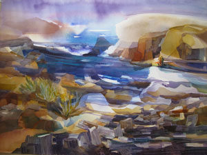 Studio Discovery Tour artist Karen Bowers: Family Outing at Navarro Beach