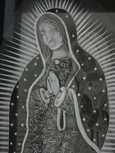 Studio Discovery Tour artist Meg Oldman: La Virgen de Guadalupe