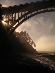 Studio Discovery Tour artist Tom Eckles: Russian Gulch Bridge