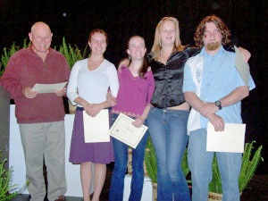 2006 Gualala Arts Young Artists Scholarship winners (not all present)