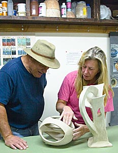 Bruce Jones at the Clay Studio
