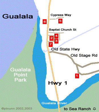 Map to Gualala Arts