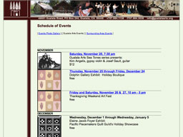 Gualala Arts events page 2004