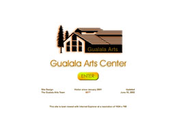 Gualala Arts home page 2001
