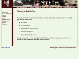 Gualala Arts home page 2004