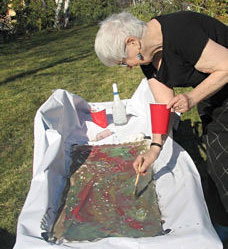 Abstract Textile Painting, with Suzan Friedland