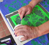 Dyeing and Screen Printing Art Cloth