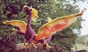 Needlefelting dragon