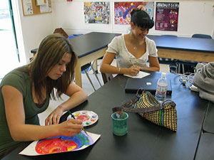 Point Arena High School art class
