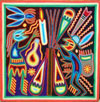 Huichol yarn painting