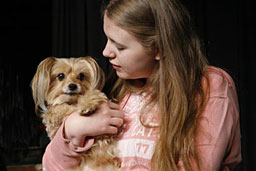 The Wizard of Oz: Olivia Harrison as Dorothy, with Toto, too