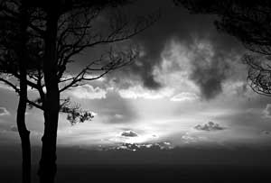 Tom Eckles, infrared sunset