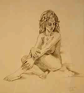 Genevieve (Genny) Wilson: Seated Nude