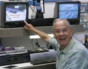 Mark Roth in his studio