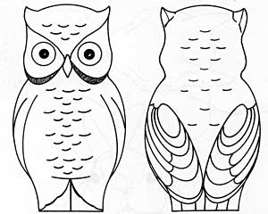 Woodcarving: owl