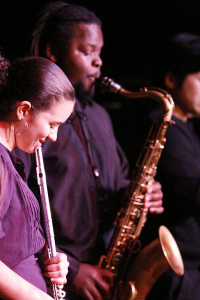 Elena Pinderhughes & Marcus Stephens at Gualala Arts Center, April, 2010