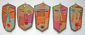 Polymer Clay: Mask pins