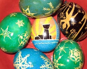 Pysanky Dyed Eggs