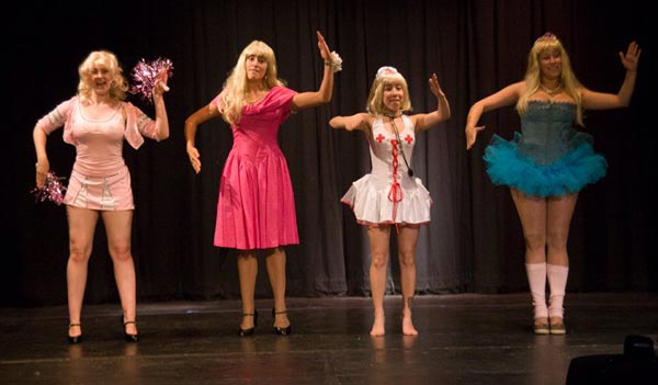 Les Filles Rouge at Gualala Arts Center, June, 2011