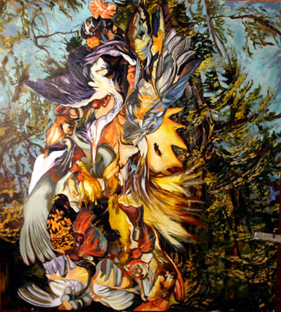 Babel, painting by Nicole Ponsler