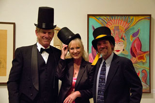 Art in the Redwoods Top Hat Dinner, Bob & Roxanne Claflin and David 'Sus' Susalla