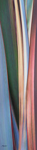 Striated leaves scarf, by Jeanne Gadol
