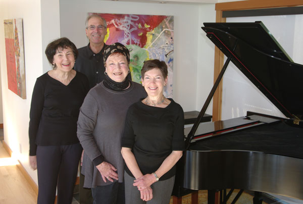 Hidden Talents: L to R: Judy Biehler, Roland Stoughton, Bette Covington, Paula Osborne