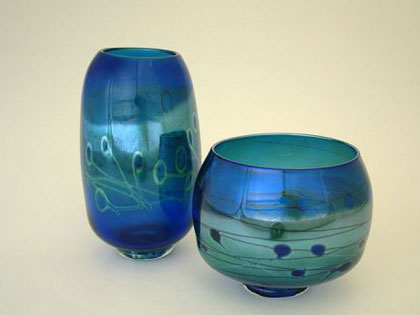 Glass art by Leslie Moody