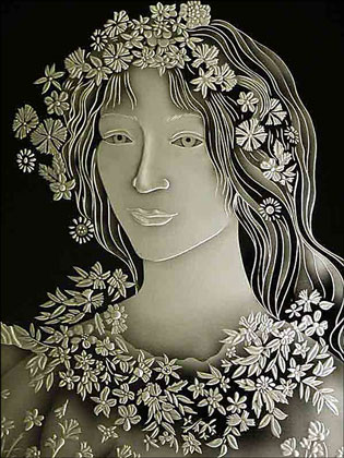 Glass art by Meg Oldman