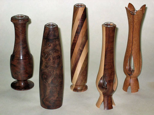 Bud vases, by Tom Haines