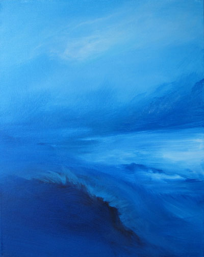 Blue Dune, acrylic on canvas, by Jennifer Bundey