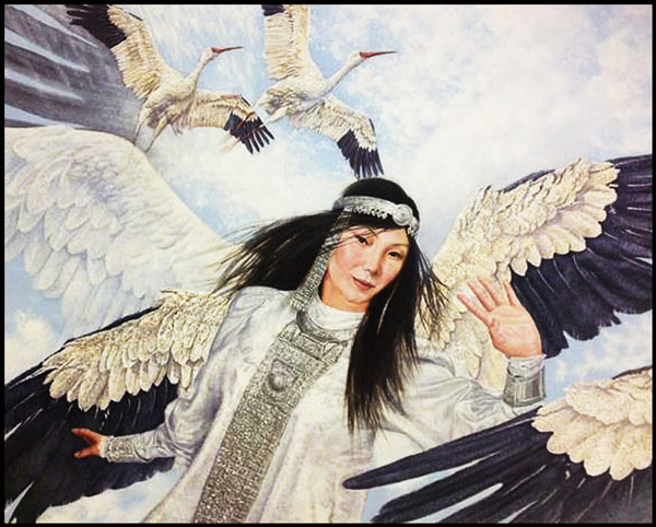 Angel Cranes, by Andrey Chikachev