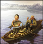 Boy with Fish, by Andrey Chikachev