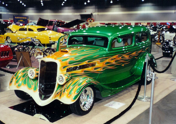 Art Himsl with Debarnes car