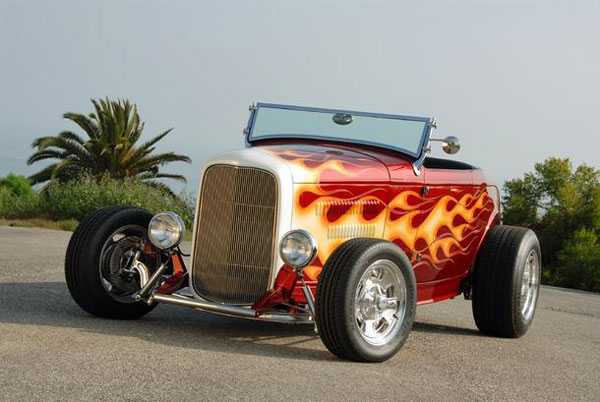 Art Himsl with Edelbrock car