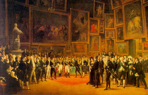 Le Salon de 1824, by Fran&ccedil;ois-Joseph Heim