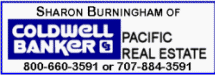 Sharon Burningham of Coldwell Banker Pacific Real Estate logo
